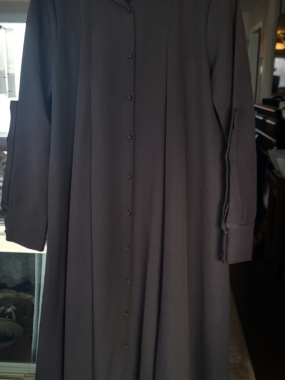 Eliza J Black Long Dress - Cloth Buttons Size XL